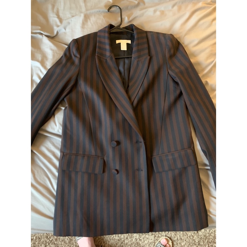 H&M Striped Blazer
